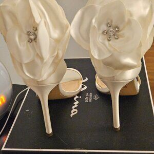 Nina Deloise Ankle Strap Sandal - White Nina